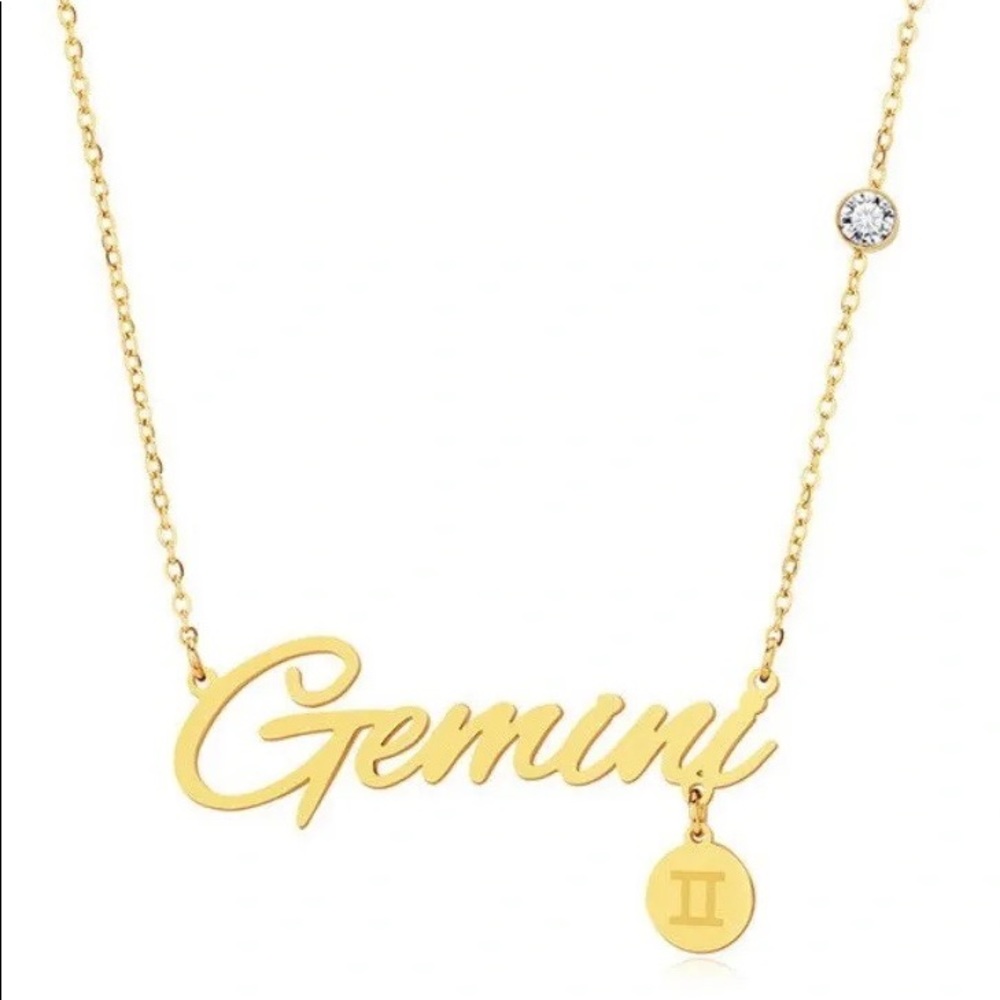 Zodiac Sign Necklace • Gemini